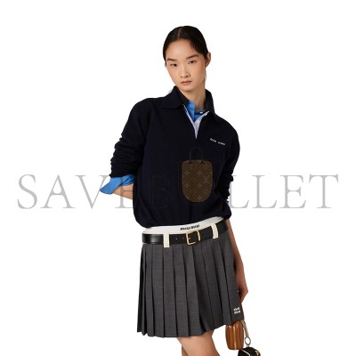 MIU MIU CASHMERE POLO SWEATER MMLA20